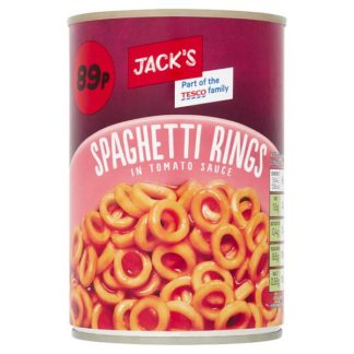 Jacks Spaghetti Rings PM89 410g (Case Of 12)