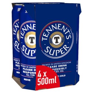 Tennents Super 4x500ml (Case Of 6)