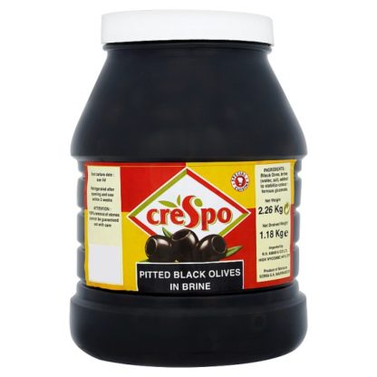 Crespo Pitted Black Olives 2.26kg (Case Of 2)