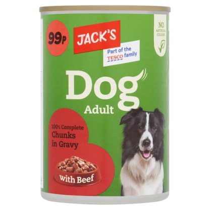 Jacks Dog Beef/Grvy PM99 Can 415g (Case Of 12)
