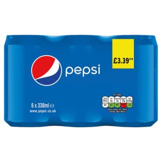 Pepsi Regular M/pk PM339 6x330ml (Case Of 4)