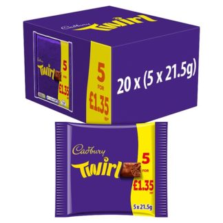 Cadbury Twirl 5pk PM135 5pk (Case Of 20)