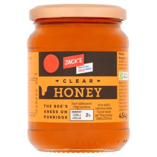Jacks Clear Honey PM299 454g (Case Of 6)