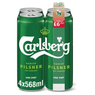 Carlsberg Pilsner PM625 4x568ml (Case Of 6)