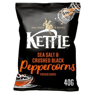 Kettle Chips Sea Salt & Crkd 40g (Case Of 18)