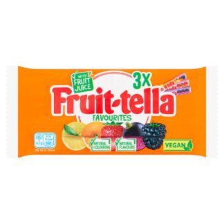 Fruitella Favourites Vegan 3x41g (Case Of 24)