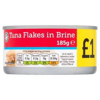 ES Tuna Flakes/Brine PM100 185g (Case Of 12)