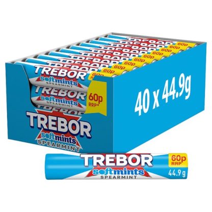 Trebor Softmint Spermnt PM60 40g (Case Of 40)