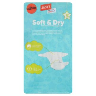 Jacks Size 6 Nappies PM299 12s (Case Of 3)