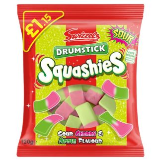 Squashies Sour Chry/AppPM115 120g (Case Of 12)