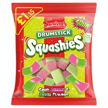 Squashies Sour Chry/AppPM115 120g (Case Of 12)