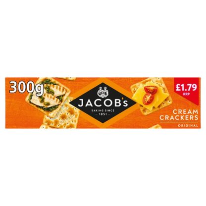 Jacobs Cream Crackers PM179 300g (Case Of 12)