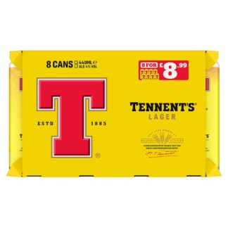 Tennents Lager PM899 8x440ml (Case Of 3)