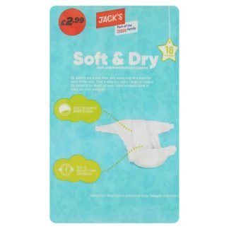 Jacks Size 3 Nappies P299 18s (Case Of 3)