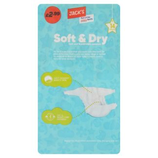 Jacks Size 5 Nappies PM299 14s (Case Of 3)