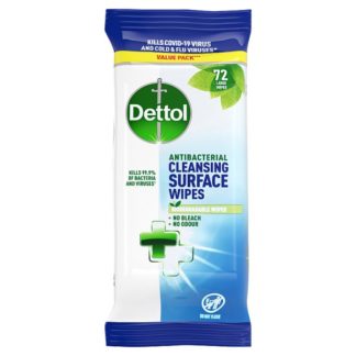 Dettol Antibacterial wipes 72pk (Case Of 5)
