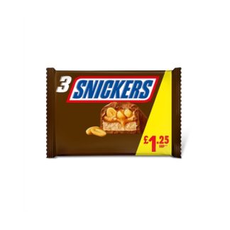 Snickers Multipack PM125 3pk (Case Of 22)