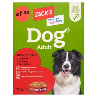 Jacks Dog Beef Veg PM199 950g (Case Of 5)