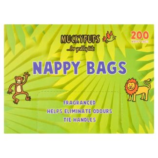 Mucky Pups Nappy Bags 200pk (Case Of 5)