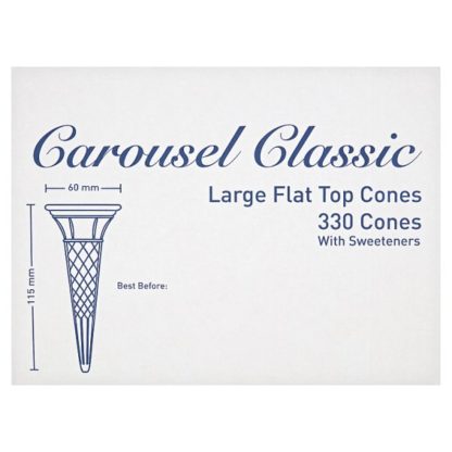 Classic Large Flat Top Cones 330s