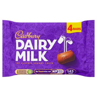 Cadbury Dairy Milk 4pk 108.8g (Case Of 14)