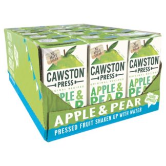 C/Prs Apl&Pear Paper Straw 200ml (Case Of 18)