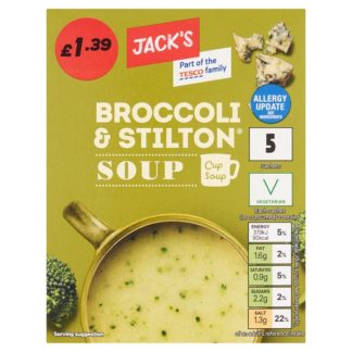 Jacks Cup Soup Bro&Stn PM139 5x24g (Case Of 7)