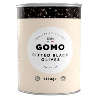 Gomo Pitted Black Olives 4.15kg (Case Of 3)