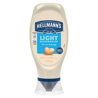 Hellmanns Squeezy Mayo Light 430ml (Case Of 8)