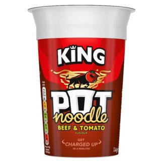 King Pot Noodle Beef&Tomato 114g (Case Of 12)