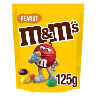 M&Ms Peanut Pouch 125g (Case Of 12)