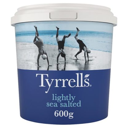 Tyrells Lightly Salted Tub 600g (Case Of 4)