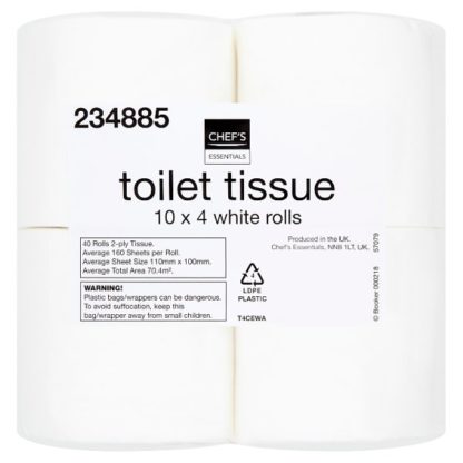 CE Toilet Tissue White 40pk