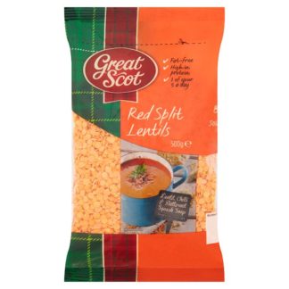 Great Scot Red Split Lentils 500g (Case Of 5)