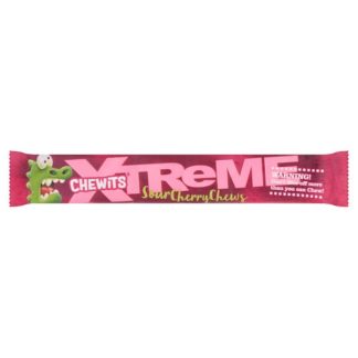 Chewits Xtreme Sour Cherry 34g (Case Of 24)