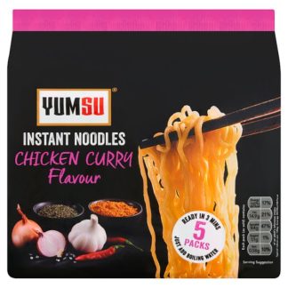 YUMSU Inst Noodle Chkn Curry 5x70g (Case Of 12)